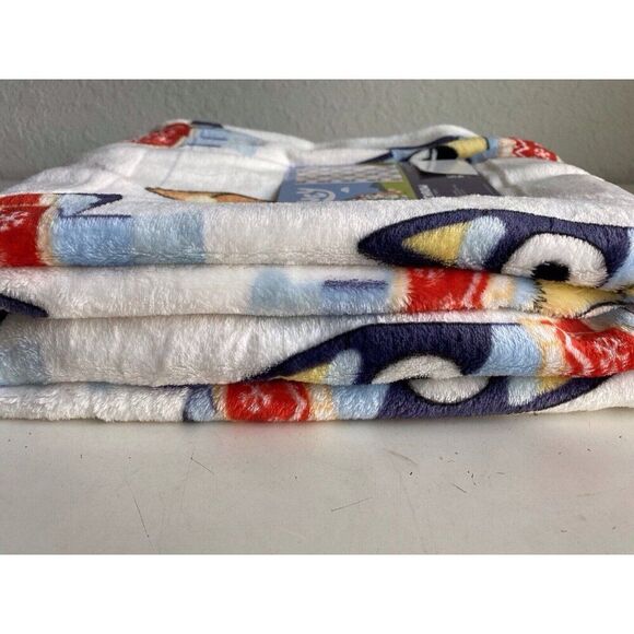 Bluey And Bingo Wearing Christmas Sweaters Soft Throw HOLIDAY Blanket 50 X 70” - Picture 10 of 13